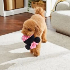 Disney Minnie Mouse Bow Round Plush Squeaky Dog Toy -Blue Buffalo Shop 220797 PT2. AC SS1800 V1612365210