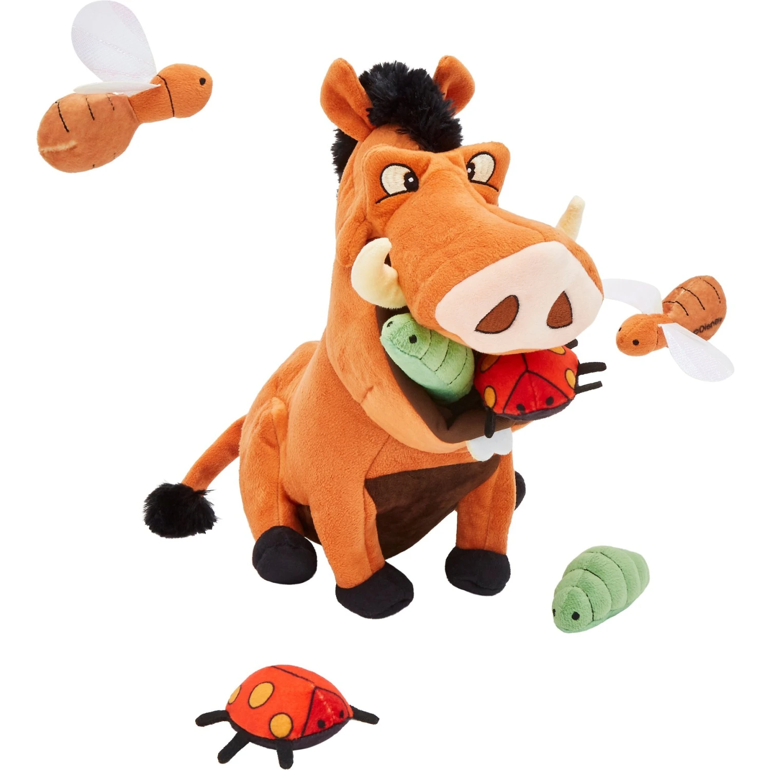 Disney Pumbaa Hide & Seek Puzzle Plush Squeaky Dog Toy 3 Disney Pumbaa Hide & Seek Puzzle Plush Squeaky Dog Toy