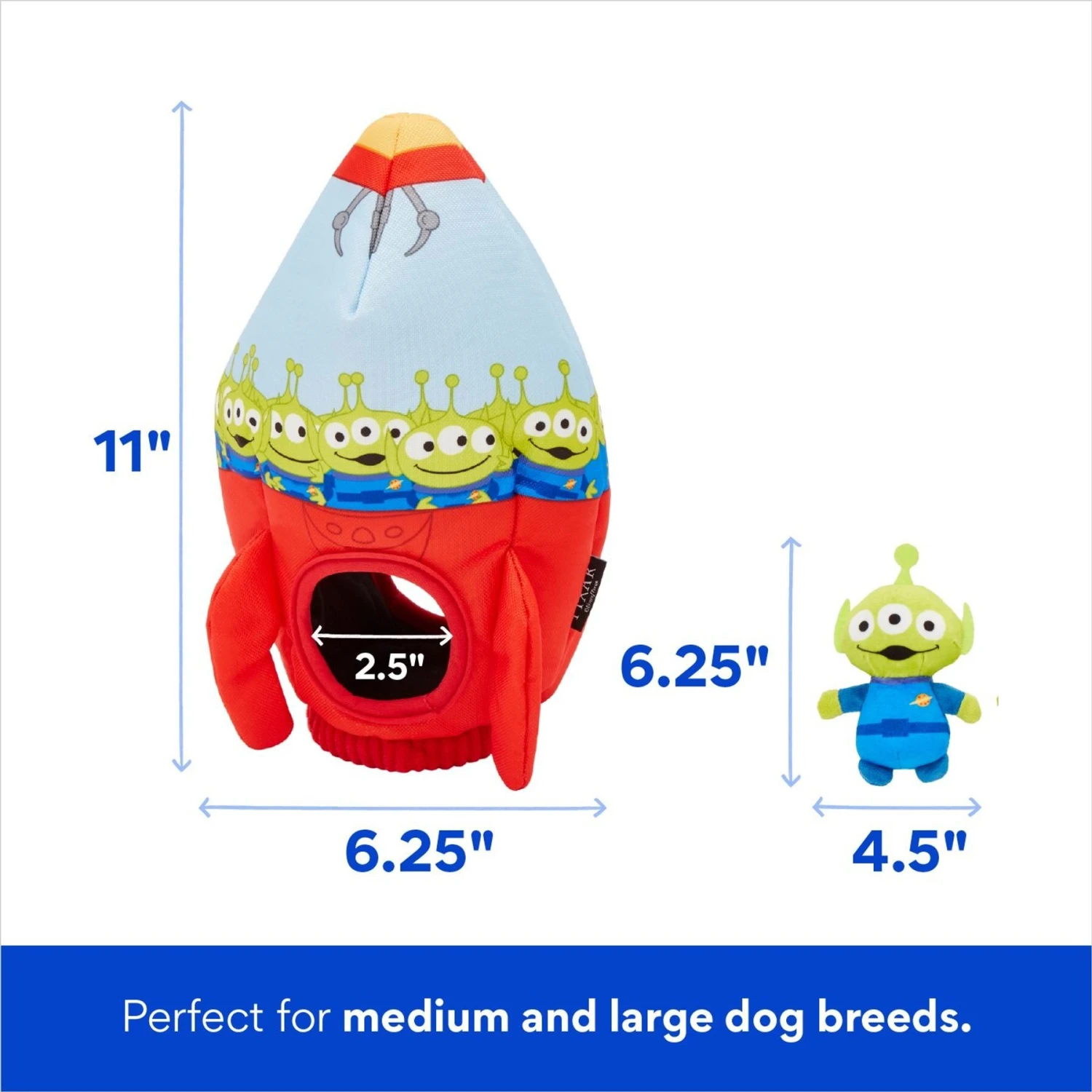 Pixar The Claw & Aliens Hide & Seek Puzzle Plush Squeaky Dog Toy 4 Pixar The Claw & Aliens Hide & Seek Puzzle Plush Squeaky Dog Toy - Image 2