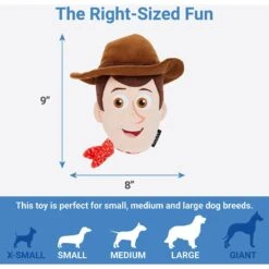 Pixar Woody Round Plush Squeaky Dog Toy 6 Pixar Woody Round Plush Squeaky Dog Toy -Blue Buffalo Shop 221069 PT1. AC SS1800 V1615259201