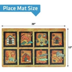 Drymate Bow Wow Squares Dog Bowl Place Mat -Blue Buffalo Shop 222052 PT1. AC SS1800 V1651165585