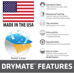 Drymate Bow Wow Squares Dog Bowl Place Mat -Blue Buffalo Shop 222052 PT6. AC SS1800 V1651155422