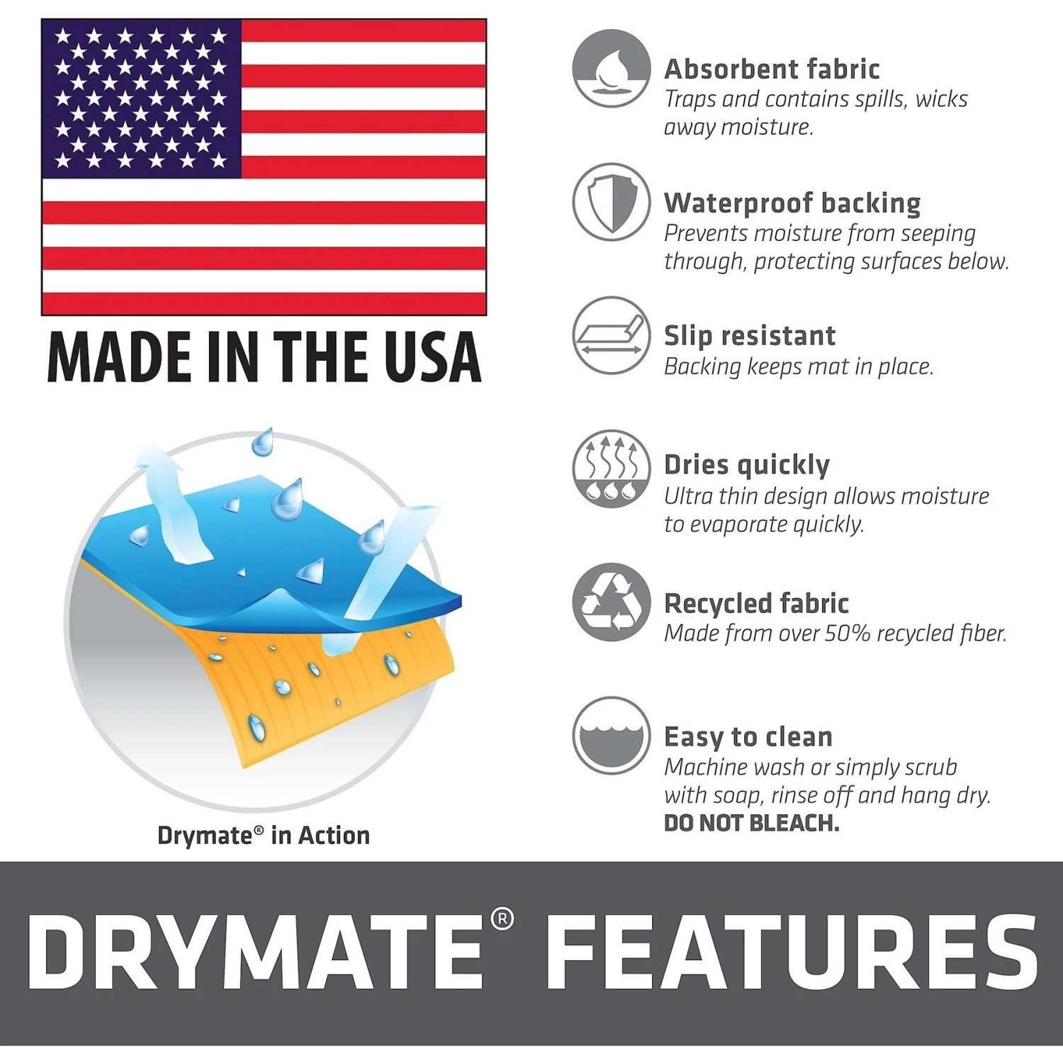 Drymate Red Border Red Dog House Dog Bowl Place Mat 9 Drymate Red Border Red Dog House Dog Bowl Place Mat - Image 7