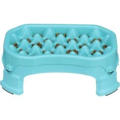 Neater Pets Adjustable Non-Skid Plastic Slow Feeder Dog & Cat Bowl -Blue Buffalo Shop 224731 pt1. AC SS1800 V1583446085