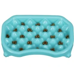 Neater Pets Adjustable Non-Skid Plastic Slow Feeder Dog & Cat Bowl -Blue Buffalo Shop 224731 pt3. AC SS1800 V1583446093