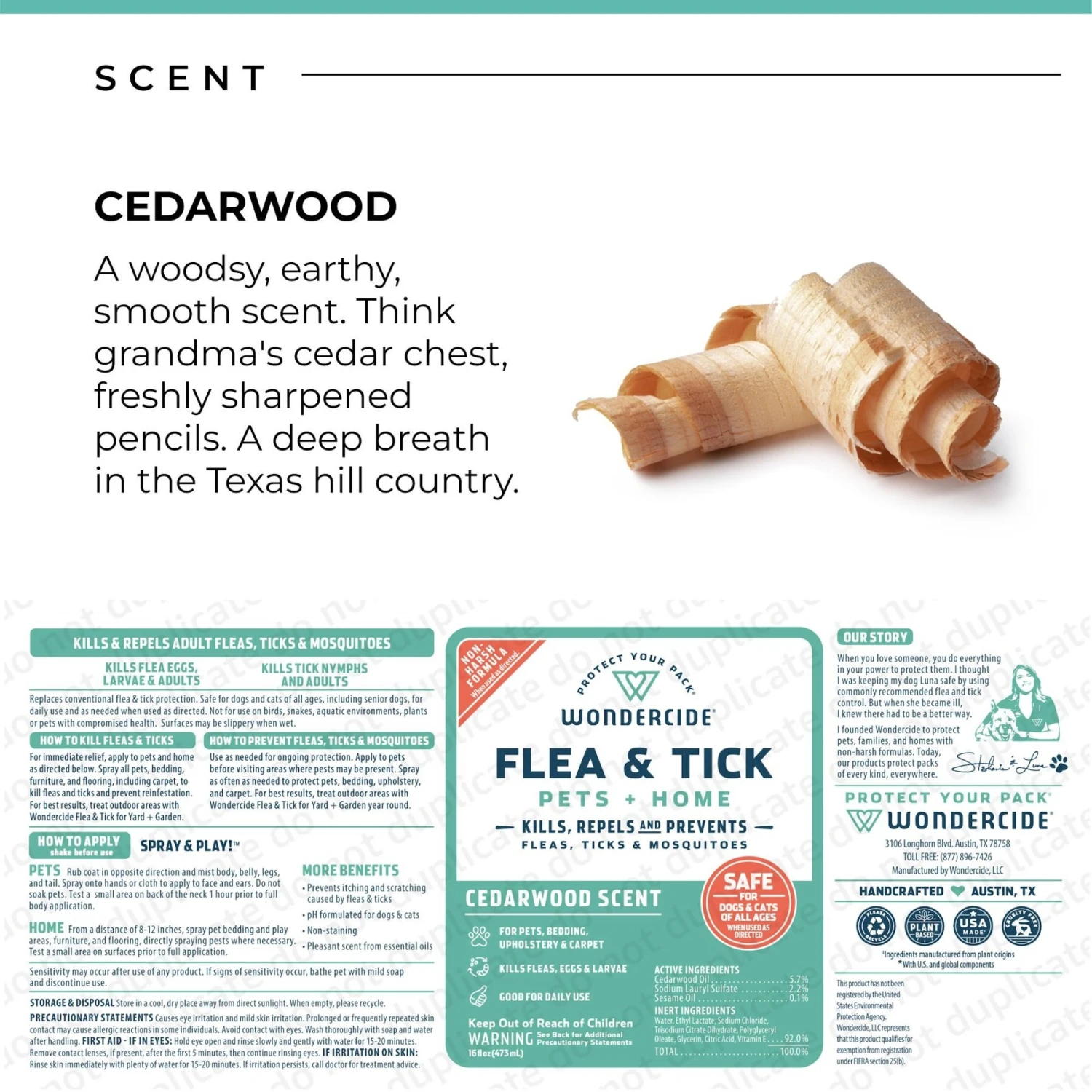 Wondercide Cedarwood Home & Pet Flea & Tick Spray 10 Wondercide Cedarwood Home & Pet Flea & Tick Spray - Image 8