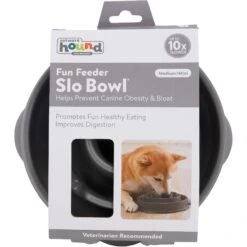 Outward Hound Fun Feeder Drop Dog Bowl, Grey -Blue Buffalo Shop 226744 PT6. AC SS1800 V1694285463
