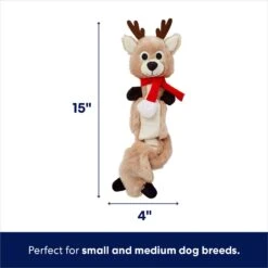 Frisco Holiday Reindeer Bungee Plush Squeaky Dog Toy -Blue Buffalo Shop 228555 PT1. AC SS1800 V1695043874