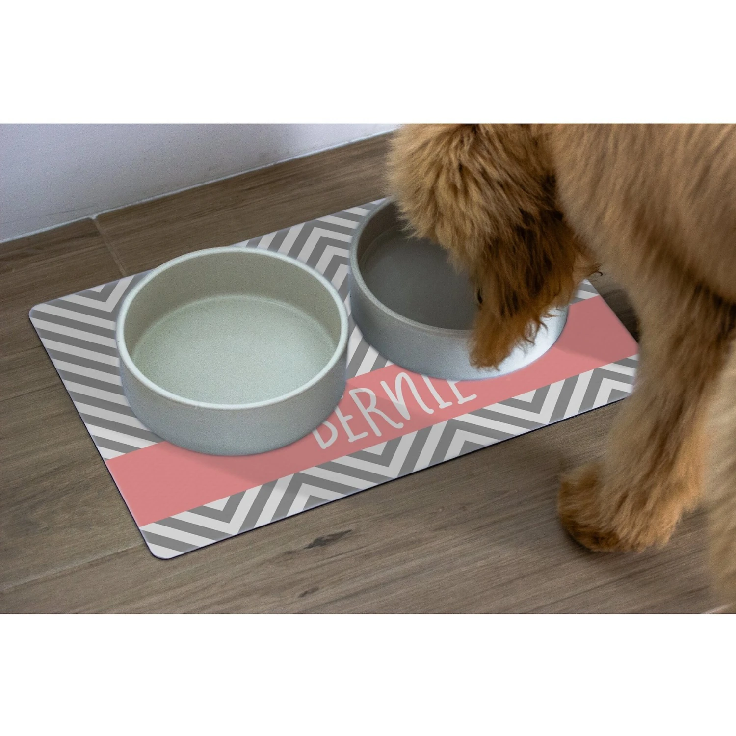 904 Custom Chevron Personalized Dog & Cat Placemat 4 904 Custom Chevron Personalized Dog & Cat Placemat - Image 2
