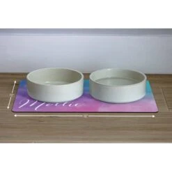 904 Custom Abstract Watercolor Personalized Dog & Cat Placemat -Blue Buffalo Shop 230918 PT2. AC SS1800 V1636413094