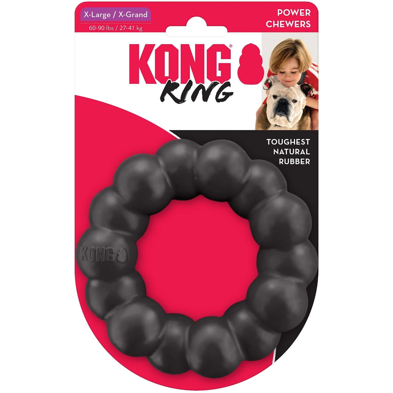 KONG Ring Dog Chew Toy, X-Large 4 KONG Ring Dog Chew Toy, X-Large - Image 2