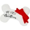 Frisco Holiday My First Christmas Bone Plush Squeaky Dog Toy 1 Frisco Holiday My First Christmas Bone Plush Squeaky Dog Toy -Blue Buffalo Shop 233166 MAIN. AC SS1800 V1694813841