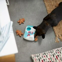 Frisco Holiday Milk & Gingerbread Cookies Hide & Seek Puzzle Plush Squeaky Dog Toy -Blue Buffalo Shop 233262 PT5. AC SS1800 V1665759769