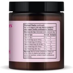 Bark And Whiskers Heart Health Dog & Cat Supplement, 3.17-oz Jar 11 Bark And Whiskers Heart Health Dog & Cat Supplement, 3.17-oz Jar -Blue Buffalo Shop 233993 PT4. AC SS1800 V1692633406