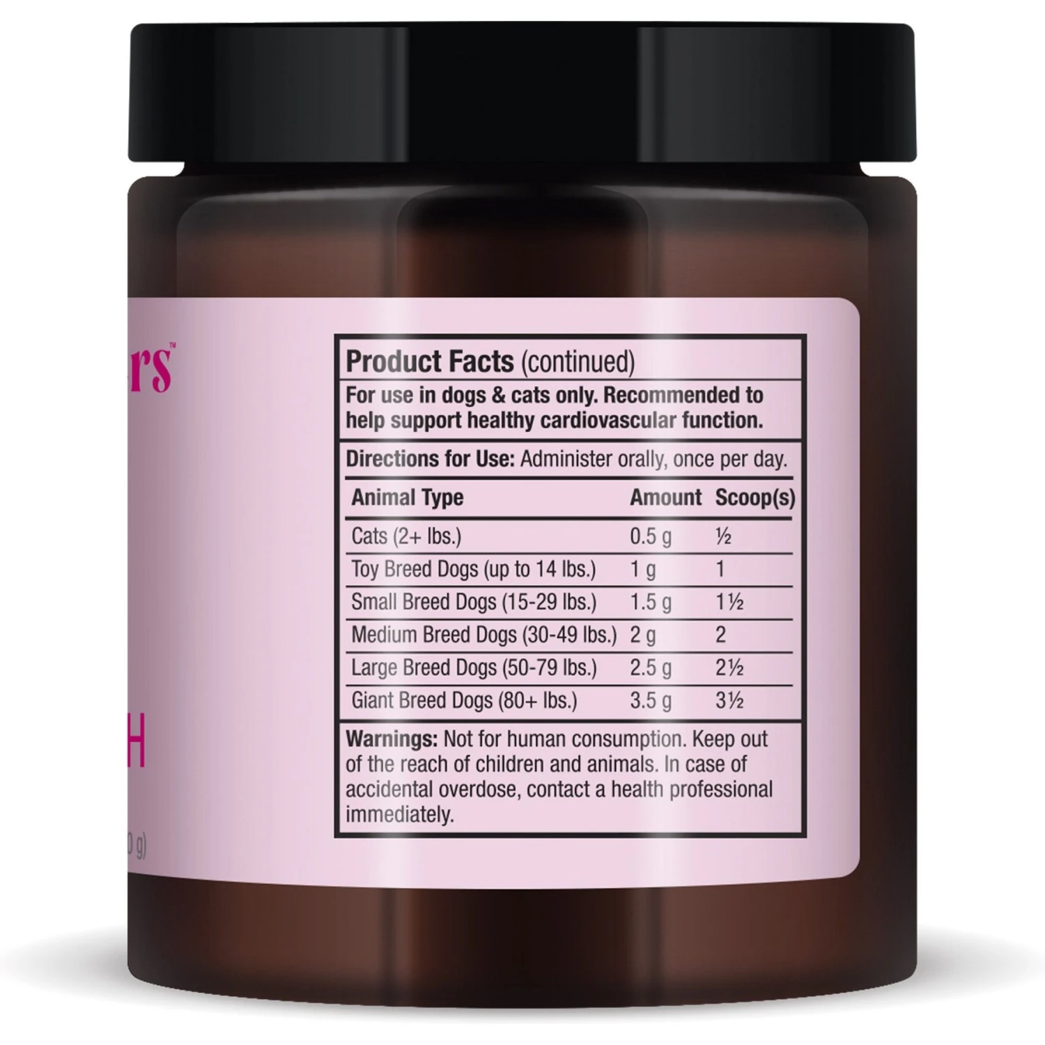 Bark And Whiskers Heart Health Dog & Cat Supplement, 3.17-oz Jar 7 Bark And Whiskers Heart Health Dog & Cat Supplement, 3.17-oz Jar - Image 5