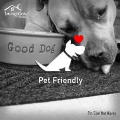 Bungalow Flooring Waterhog Drool Hog Dog Bone Personalized Dog Placemat -Blue Buffalo Shop 234966 PT2. AC SS1800 V1591037849