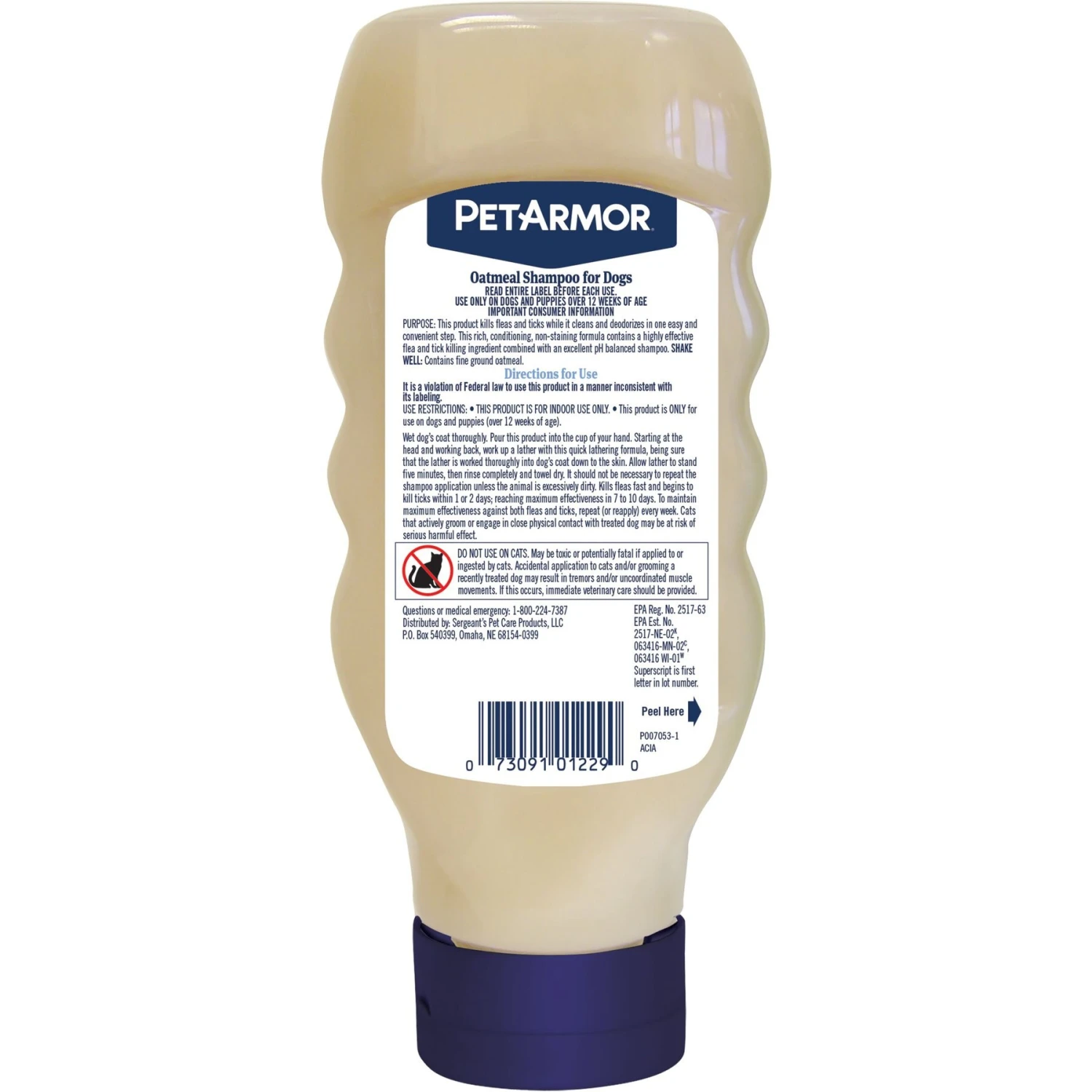 PetArmor Flea & Tick Oatmeal Shampoo Hawaiian Ginger Scent Dog Shampoo 4 PetArmor Flea & Tick Oatmeal Shampoo Hawaiian Ginger Scent Dog Shampoo - Image 2