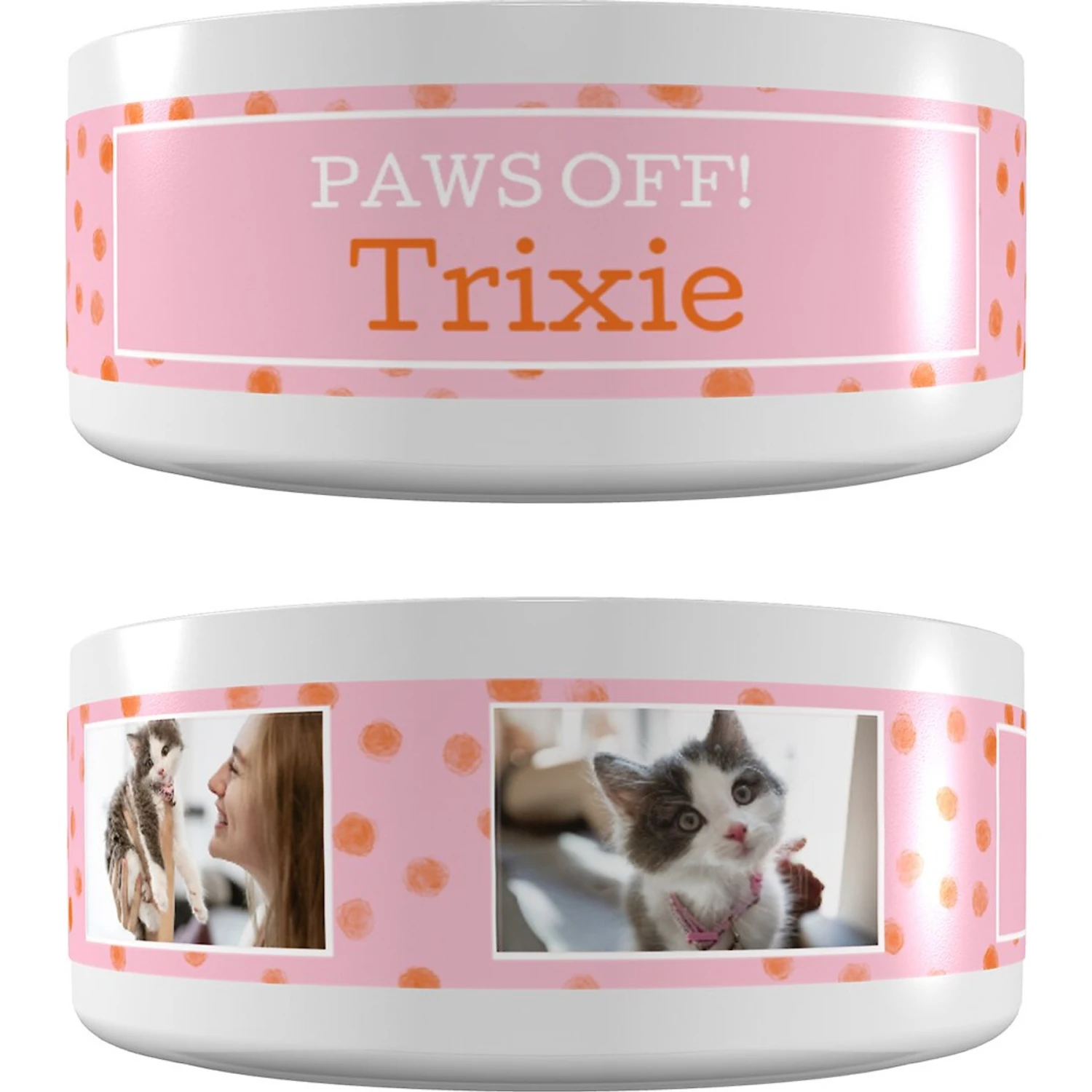 Frisco "Paws Off" Ceramic Personalized Dog & Cat Bowl 3 Frisco "Paws Off" Ceramic Personalized Dog & Cat Bowl