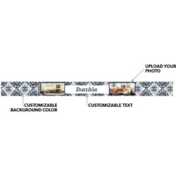 Frisco Boho Damask Ceramic Personalized Dog & Cat Bowl -Blue Buffalo Shop 250833 PT1. AC SS1800 V1602630984