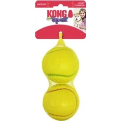 KONG Squeezz Tennis Double Assorted Dog Toy, Color Varies -Blue Buffalo Shop 250956 PT3. AC SS1800 V1631781443