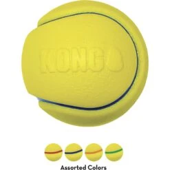 KONG Squeezz Tennis Double Assorted Dog Toy, Color Varies -Blue Buffalo Shop 250956 PT4. AC SS1800 V1631770854