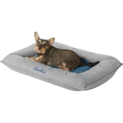 Frisco Orthopedic Personalized Bolster Dog Bed W/Removable Cover, Harbour Blue, Large -Blue Buffalo Shop 252617 PT1. AC SS1800 V1607026665