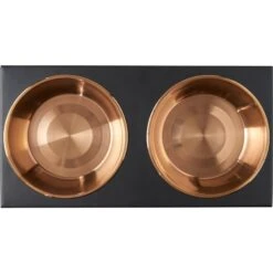 Frisco Copper Stainless Steel Elevated Foldable Double Dog & Cat Bowls -Blue Buffalo Shop 253060 PT4. AC SS1800 V1616595727