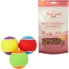 Frisco Fetch Squeaking Colorful Tennis Ball Dog Toy & True Acre Foods Salmon Recipe Mini-Training Rewards Grain-Free Soft & Chewy Dog Treats -Blue Buffalo Shop 255469 MAIN. AC SS1800 V1602691291