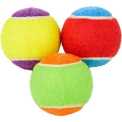 Frisco Fetch Squeaking Colorful Tennis Ball Dog Toy & True Acre Foods Salmon Recipe Mini-Training Rewards Grain-Free Soft & Chewy Dog Treats -Blue Buffalo Shop 255469 PT1. AC SS1800 V1602691604