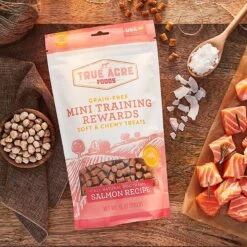 Frisco Fetch Squeaking Colorful Tennis Ball Dog Toy & True Acre Foods Salmon Recipe Mini-Training Rewards Grain-Free Soft & Chewy Dog Treats -Blue Buffalo Shop 255469 PT5. AC SS1800 V1603199477