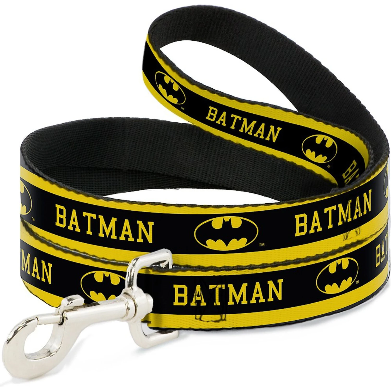 Buckle-Down Batman Logo Polyester Standard Dog Leash 3 Buckle-Down Batman Logo Polyester Standard Dog Leash