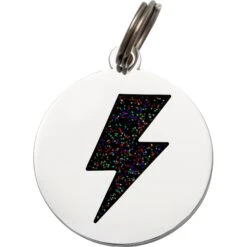 Two Tails Pet Company Lightning Bolt Personalized Dog & Cat ID Tag