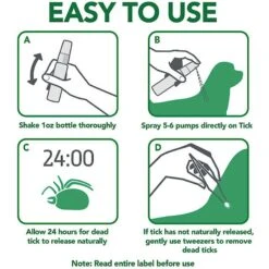 Vet's Best Tick Killing Tick Treatment Dog Spray, 1-oz Bottle -Blue Buffalo Shop 258870 PT6. AC SS1800 V1604107602