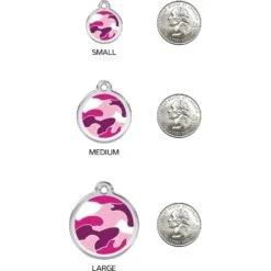 Red Dingo Camouflage Stainless Steel Personalized Dog & Cat ID Tag -Blue Buffalo Shop 259908 PT8. AC SS1800 V1617690704