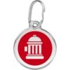 Red Dingo Fire Hydrant Stainless Steel Personalized Dog ID Tag -Blue Buffalo Shop 260132 MAIN. AC SS1800 V1700602718