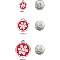 Red Dingo Flower Stainless Steel Personalized Dog & Cat ID Tag 13 Red Dingo Flower Stainless Steel Personalized Dog & Cat ID Tag -Blue Buffalo Shop 260185 PT8. AC SS1800 V1617697916