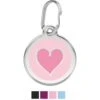 Red Dingo 2 Toned Heart Stainless Steel Personalized Dog & Cat ID Tag -Blue Buffalo Shop 260195 MAIN. AC SS1800 V1698959028