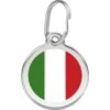 Red Dingo Italian Flag Stainless Steel Personalized Dog & Cat ID Tag -Blue Buffalo Shop 260274 MAIN. AC SS1800 V1698951828