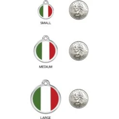 Red Dingo Italian Flag Stainless Steel Personalized Dog & Cat ID Tag 13 Red Dingo Italian Flag Stainless Steel Personalized Dog & Cat ID Tag -Blue Buffalo Shop 260274 PT8. AC SS1800 V1617689812