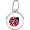 Red Dingo Lady Bug Stainless Steel Personalized Dog & Cat ID Tag 2 Red Dingo Lady Bug Stainless Steel Personalized Dog & Cat ID Tag -Blue Buffalo Shop 260299 MAIN. AC SS1800 V1698951585