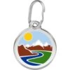 Red Dingo Mountains Stainless Steel Personalized Dog & Cat ID Tag 1 Red Dingo Mountains Stainless Steel Personalized Dog & Cat ID Tag -Blue Buffalo Shop 260330 MAIN. AC SS1800 V1698953706