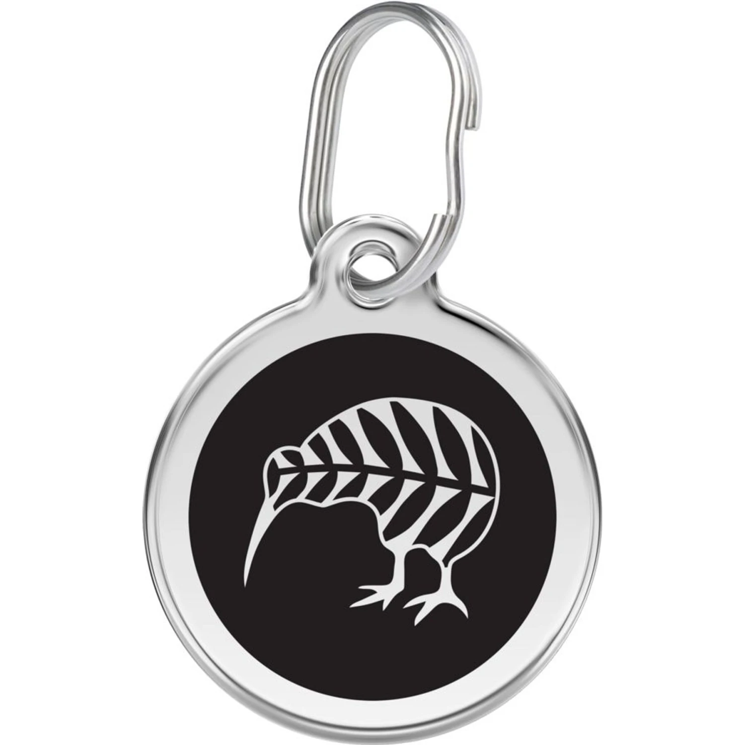 Red Dingo Kiwi Bird Stainless Steel Personalized Dog & Cat ID Tag 3 Red Dingo Kiwi Bird Stainless Steel Personalized Dog & Cat ID Tag