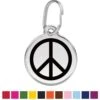 Red Dingo Peace Sign Stainless Steel Personalized Dog & Cat ID Tag 1 Red Dingo Peace Sign Stainless Steel Personalized Dog & Cat ID Tag -Blue Buffalo Shop 260377 MAIN. AC SS1800 V1700602722