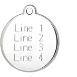 Red Dingo Soccer Ball Stainless Steel Personalized Dog & Cat ID Tag -Blue Buffalo Shop 260460 PT3. AC SS1800 V1610302946