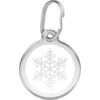 Red Dingo Snowflake Stainless Steel Personalized Dog & Cat ID Tag -Blue Buffalo Shop 260468 MAIN. AC SS1800 V1700602899