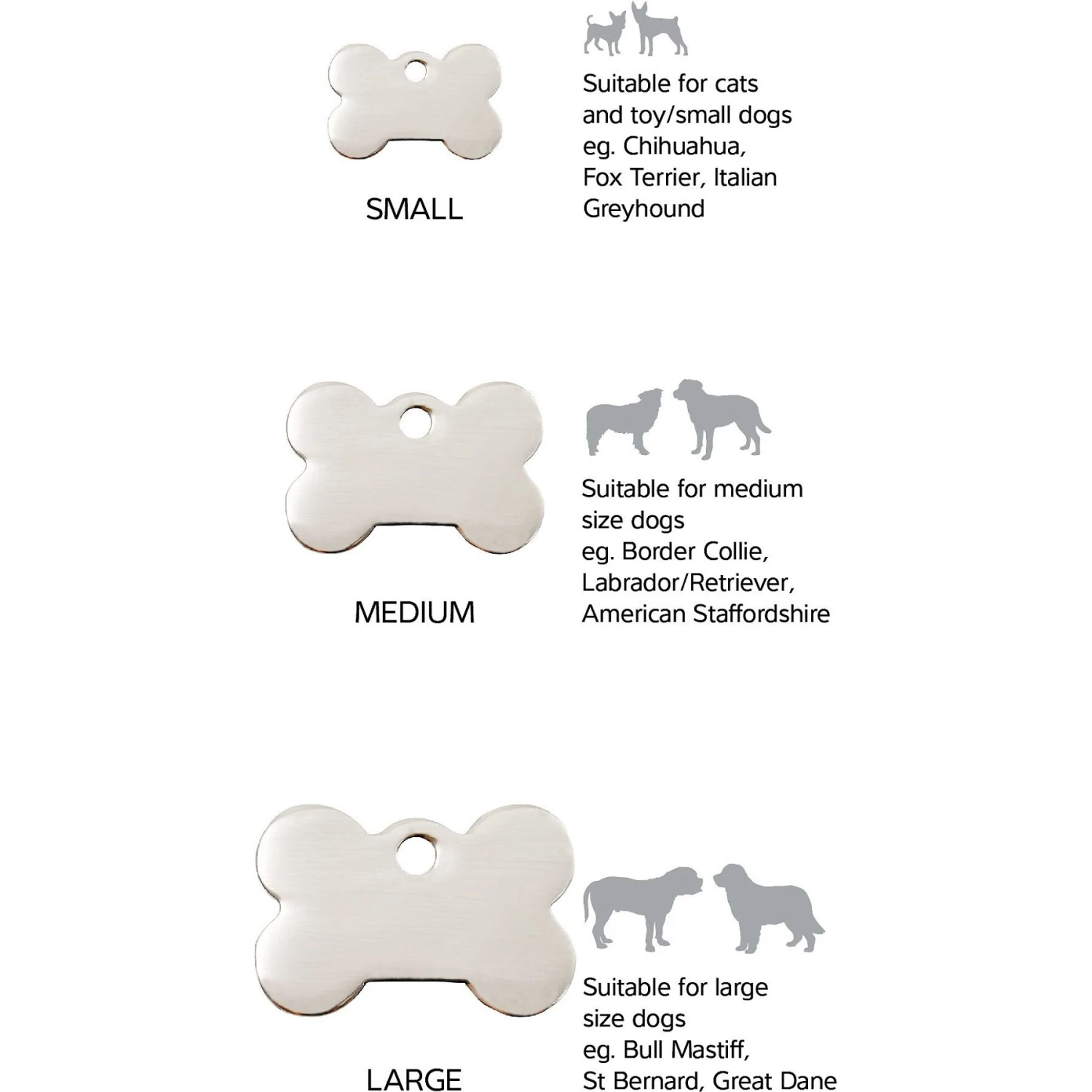 Red Dingo Bone Personalized Silver Stainless Steel Dog ID Tag 6 Red Dingo Bone Personalized Silver Stainless Steel Dog ID Tag - Image 4