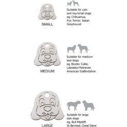 Red Dingo Dog Face Stainless Steel Personalized Dog ID Tag -Blue Buffalo Shop 260751 PT6. AC SS1800 V1623972155