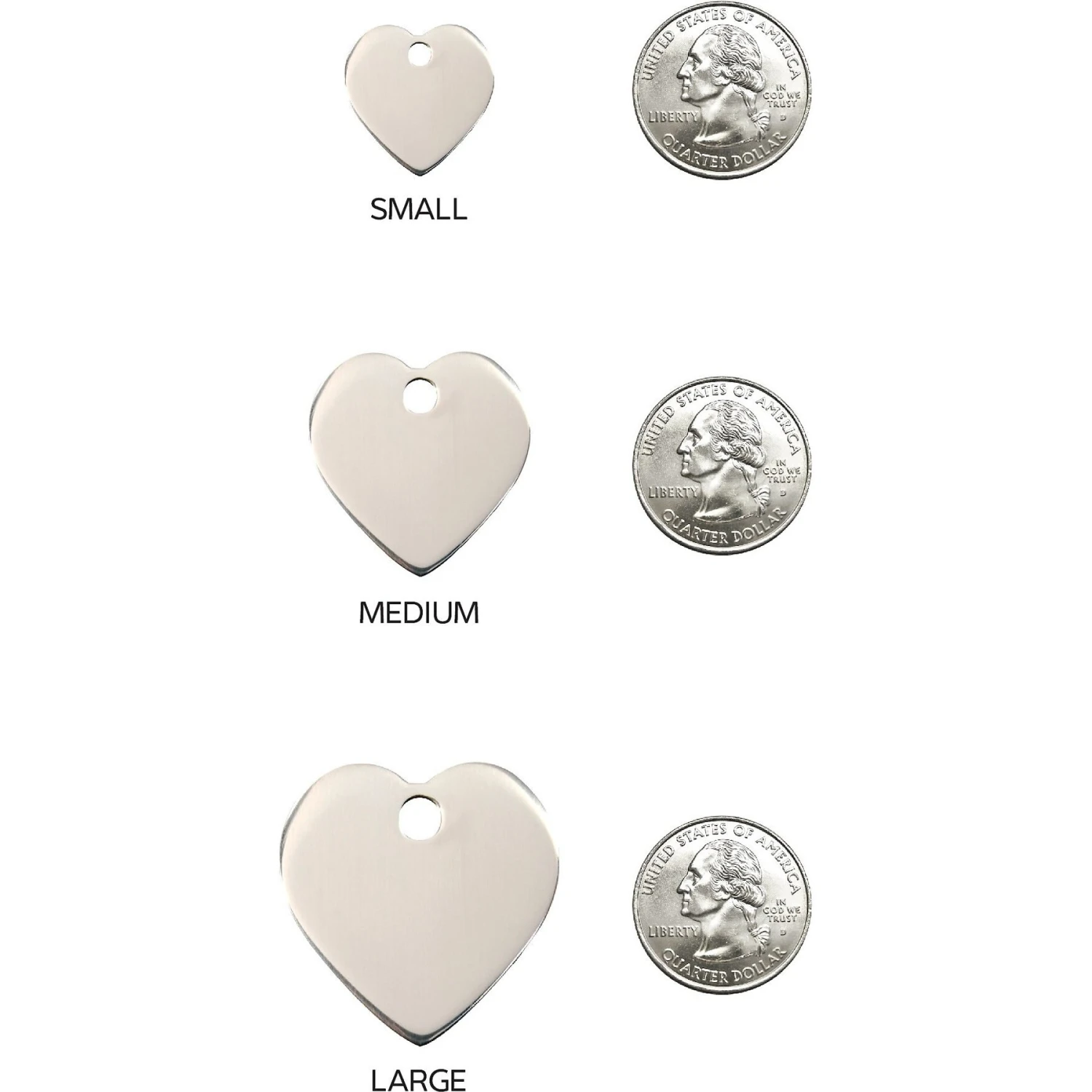 Red Dingo Heart Personalized Silver Stainless Steel Dog & Cat ID Tag 8 Red Dingo Heart Personalized Silver Stainless Steel Dog & Cat ID Tag - Image 6