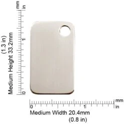 Red Dingo Rectangle Stainless Steel Personalized Dog & Cat ID Tag 9 Red Dingo Rectangle Stainless Steel Personalized Dog & Cat ID Tag -Blue Buffalo Shop 260768 PT2. AC SS1800 V1613060799