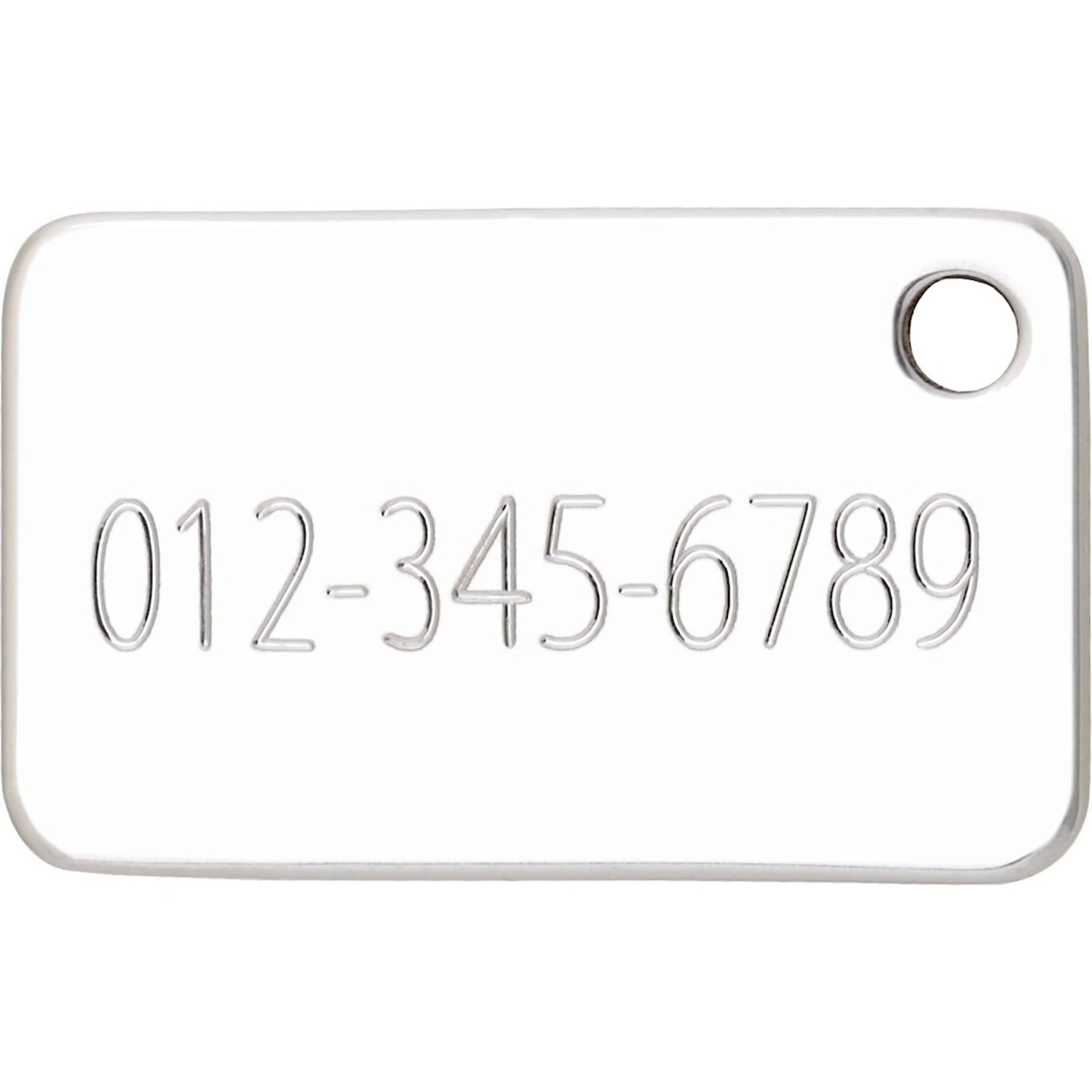 Red Dingo Rectangle Stainless Steel Personalized Dog & Cat ID Tag 5 Red Dingo Rectangle Stainless Steel Personalized Dog & Cat ID Tag - Image 3